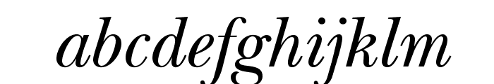 NewBaskervilleStd-Italic Font LOWERCASE