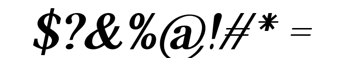 NewTimeon-BoldItalic Font OTHER CHARS