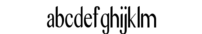 NewTimeon-CondensedRegular Font LOWERCASE