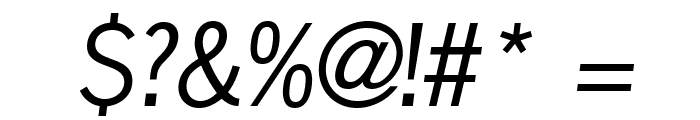 NewsGothicStd-Oblique Font OTHER CHARS