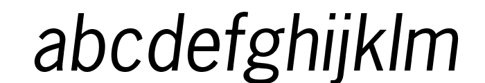 NewsGothicStd-Oblique Font LOWERCASE