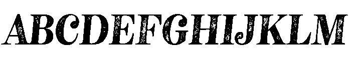 NeatoSerif RegularItalicRough Font UPPERCASE