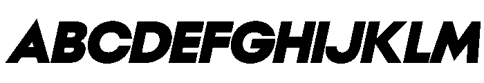 NeoGeo BlackItalic 4727c92c Font UPPERCASE