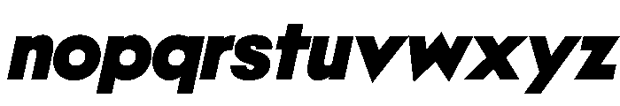 NeoGeo BlackItalic 4727c92c Font LOWERCASE