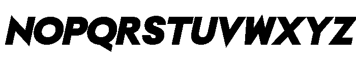 NeoGeo BlackItalic C61ad21c Font UPPERCASE
