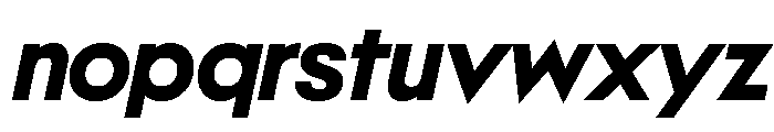 NeoGeo BoldItalic 93abd024 Font LOWERCASE
