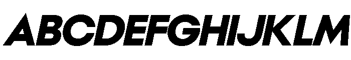 NeoGeo ExtraBoldItalic C6b168d8 Font UPPERCASE