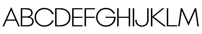 NeoGeo ExtraLight 8752cbc9 Font UPPERCASE