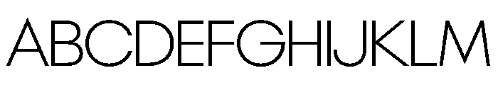 NeoGeo ExtraLight A52232ee Font UPPERCASE