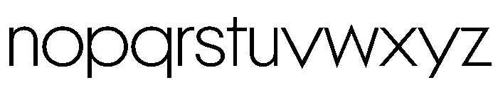 NeoGeo ExtraLight A52232ee Font LOWERCASE