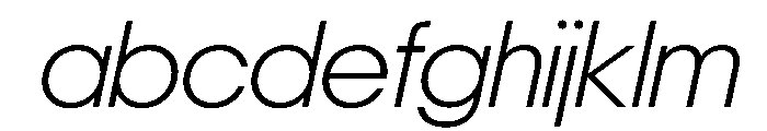 NeoGeo ExtraLightItalic A493c519 FONT