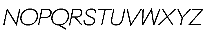 NeoGeo ExtraLightItalic Fe14d07b Font UPPERCASE