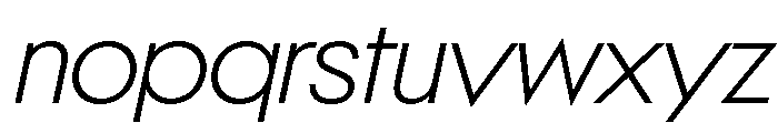 NeoGeo ExtraLightItalic Fe14d07b Font LOWERCASE