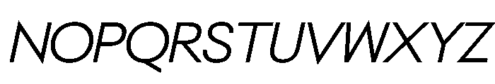 NeoGeo LightItalic 8a949b6a Font UPPERCASE