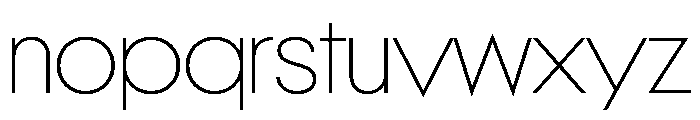 NeoGeo Thin 21afb398 Font LOWERCASE