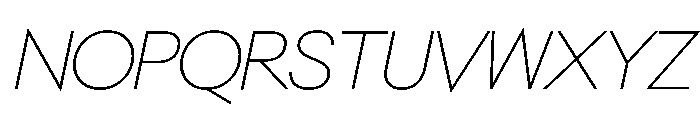 NeoGeo ThinItalic 349c31f7 Font UPPERCASE
