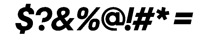 NeoGeoVAR BoldItalic Instance Font OTHER CHARS