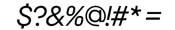 NeoGeoVAR BookItalic Instance Font OTHER CHARS