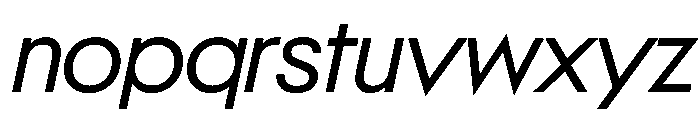 NeoGeoVAR BookItalic Instance Font LOWERCASE