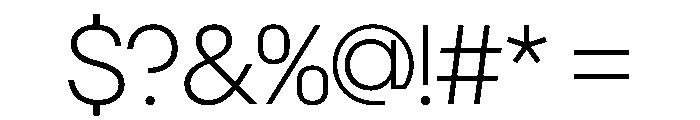 NeoGeoVAR ExtraLight Instance Font OTHER CHARS
