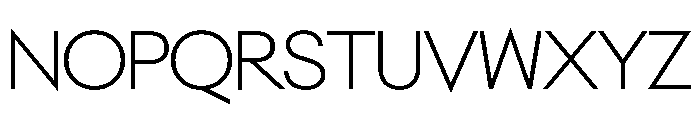 NeoGeoVAR ExtraLight Instance Font UPPERCASE
