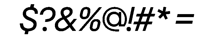 NeoGeoVAR Italic Instance Font OTHER CHARS