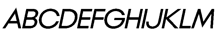 NeoGeoVAR Italic Instance Font UPPERCASE