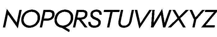 NeoGeoVAR Italic Instance Font UPPERCASE
