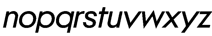 NeoGeoVAR Italic Instance Font LOWERCASE