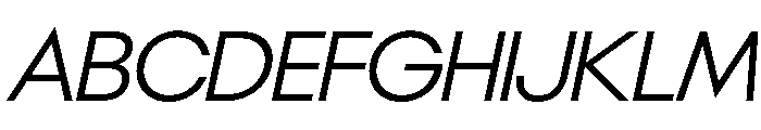 NeoGeoVAR LightItalic Instance Font UPPERCASE