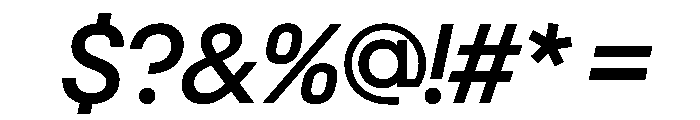 NeoGeoVAR MediumItalic Instance Font OTHER CHARS