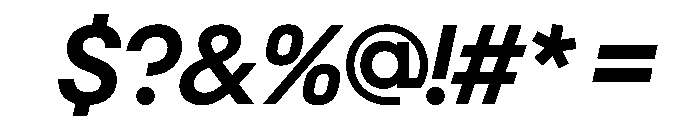 NeoGeoVAR SemiBoldItalic Instance Font OTHER CHARS
