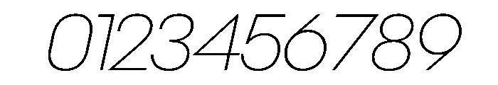 NeoGeoVAR ThinItalic Instance Font OTHER CHARS