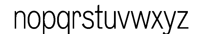 Neptun NordCondensedLight Instance Font LOWERCASE