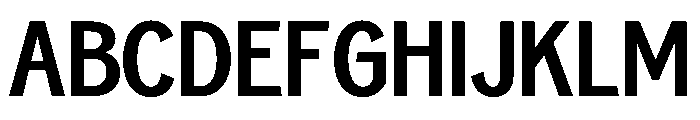 Neptun NordCondensedSemiBold Instance Font UPPERCASE