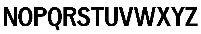 Neptun NordCondensedSemiBold Instance Font UPPERCASE