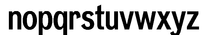 Neptun NordCondensedSemiBold Instance Font LOWERCASE
