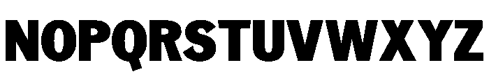 Neptun NordSemiCondensedBlack Instance Font UPPERCASE