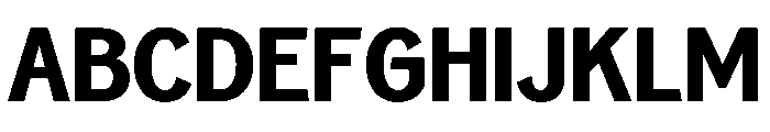 Neptun NordSemiCondensedBold Instance Font UPPERCASE