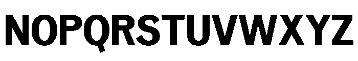 Neptun NordSemiCondensedBold Instance Font UPPERCASE