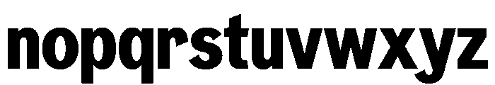 Neptun NordSemiCondensedExtraBold Instance Font LOWERCASE
