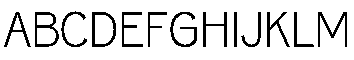 Neptun NordSemiCondensedLight Instance Font UPPERCASE