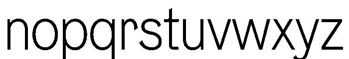 Neptun NordSemiCondensedLight Instance Font LOWERCASE