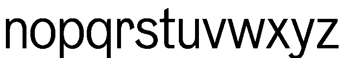 Neptun NordSemiCondensedRegular Instance Font LOWERCASE