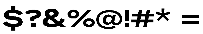 Neptun SdExtendedBold Instance Font OTHER CHARS