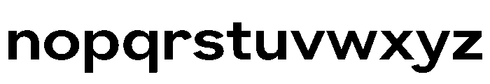 Neptun SdExtraWideSemiBold Instance Font LOWERCASE