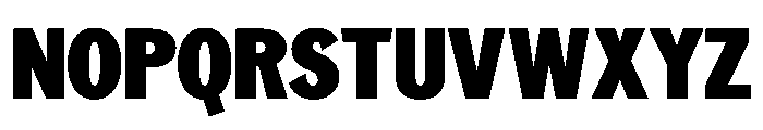 NeptunNordCondensed NordCondensedBlack Font UPPERCASE