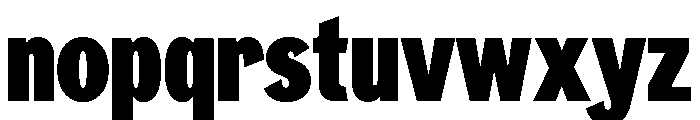 NeptunNordCondensed NordCondensedBlack Font LOWERCASE