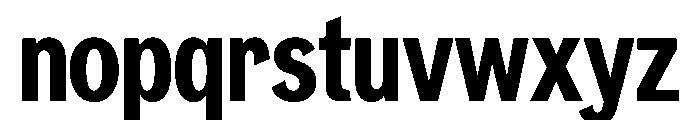 NeptunNordCondensed NordCondensedBold Font LOWERCASE