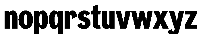 NeptunNordCondensed NordCondensedExtraBold Font LOWERCASE